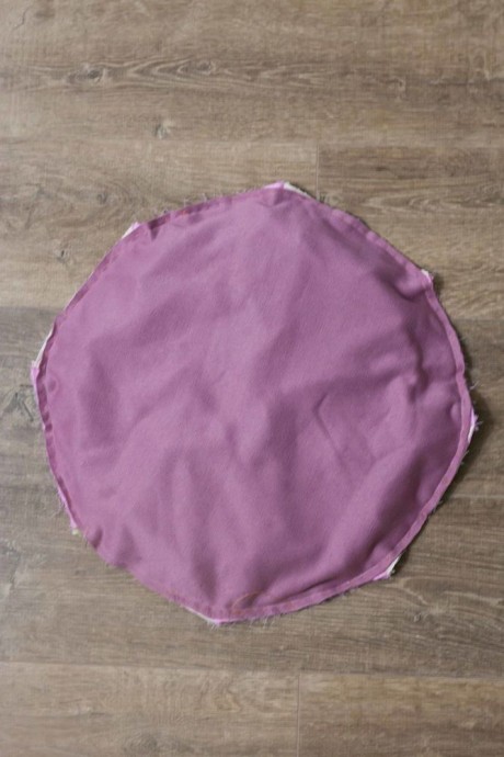 Круглые подушки в технике bubble quilt