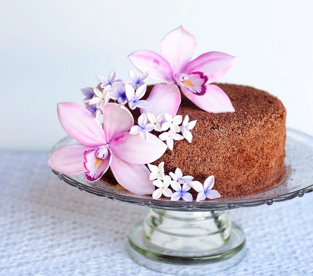 Лепим нежную орхидею