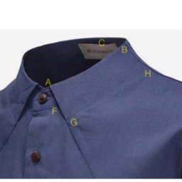 ​Моделирование оригинального воротника рубашки