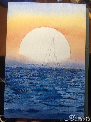 Парусник и закат