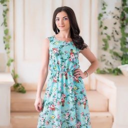 Платье-сарафан в пол на резинке