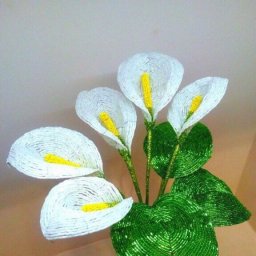 Роскошные каллы из бисера