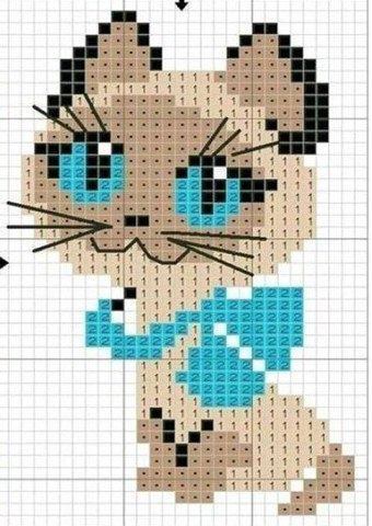 Чудесные варежки с котятами