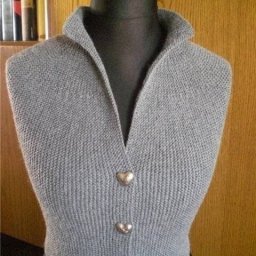 Элегантный жилет, который связан поперёк