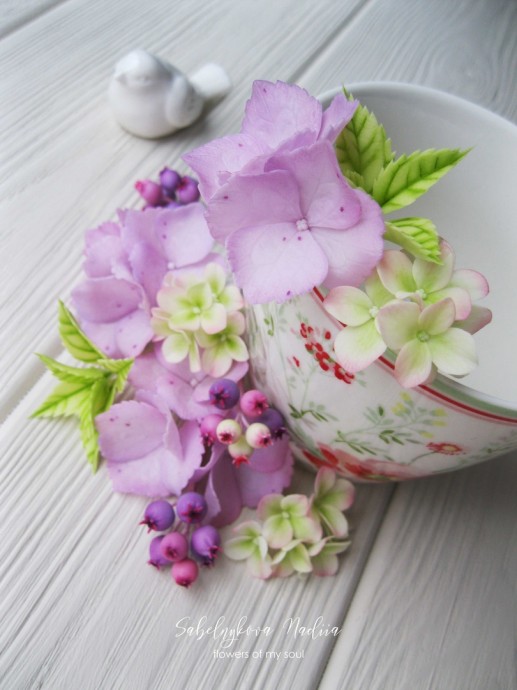 Керамическая флористика ручной работы