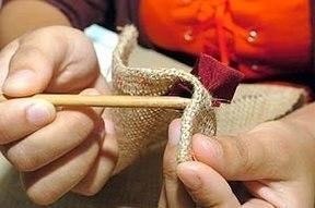 Коврик из полосок ткани Коврик из полосок ткани