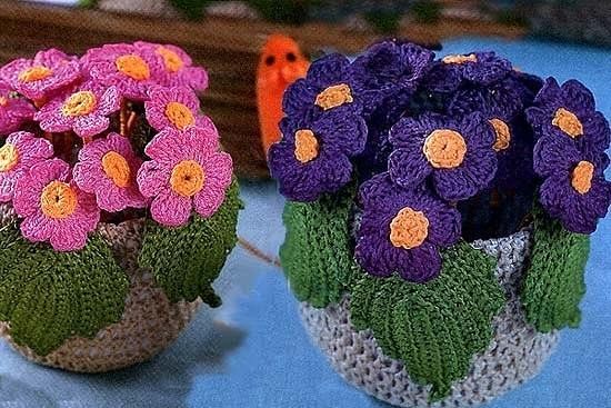 ​Красивые цветы крючком