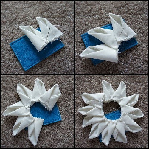 Цветок из ткани