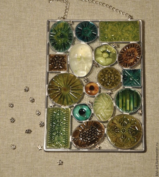 Декоративное панно-витраж