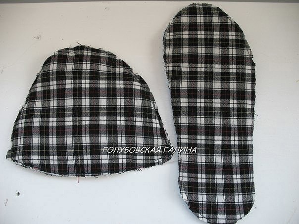 Шьем домашние тапочки из остатков ткани