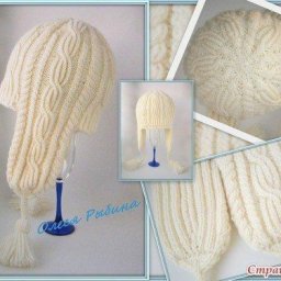 Шапка "Весёлые косички"