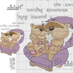 ​Вышивка с плюшевыми мишками