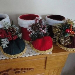 Сапожок Деда Мороза из бутылки