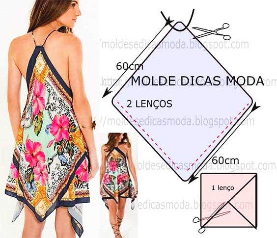 Платья из платков: супернаряд за два часа