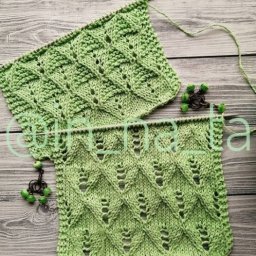 ​Узор с ажурными треугольниками