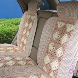 Вязаные чехлы в машину