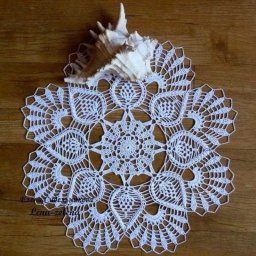 Вяжем красивые салфетки