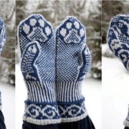 ​Жаккардовый узор "Кошечки"