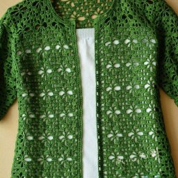 Ажурный лёгкий жакет крючком