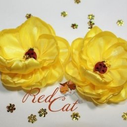 ​Цветочки из атласных лент: мастер-класс