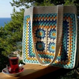 Идеи вязания "Бабушкиным квадратом"