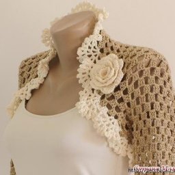 Красивое болеро крючком