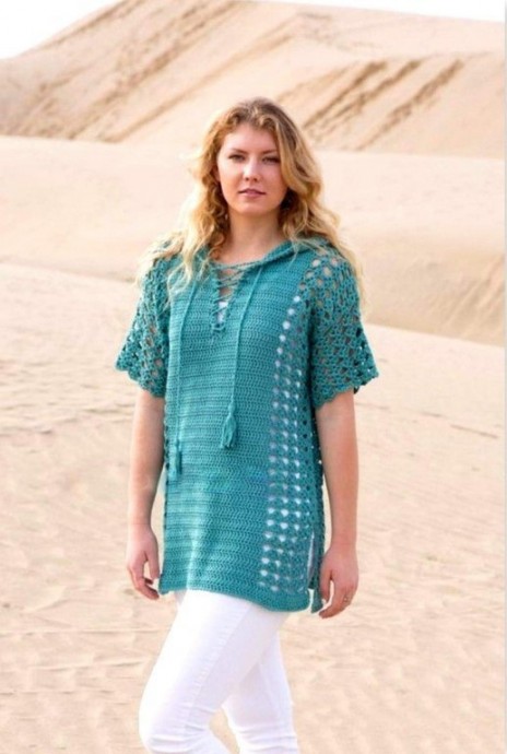 Летняя туника с капюшоном Летняя туника с капюшоном