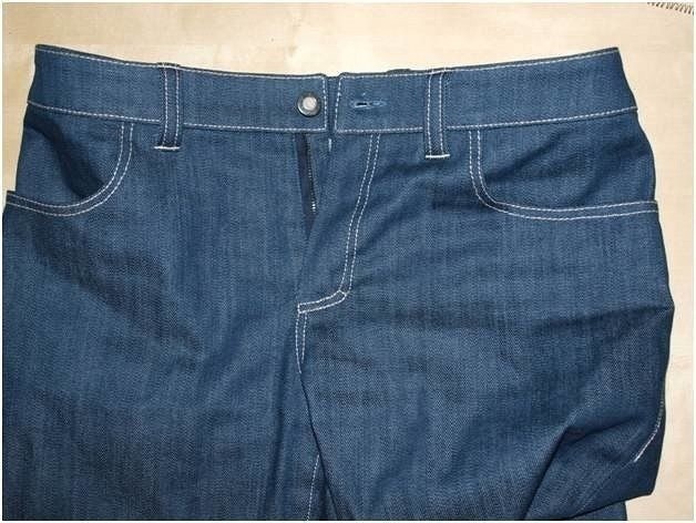 Обработка боковых карманов на джинсах