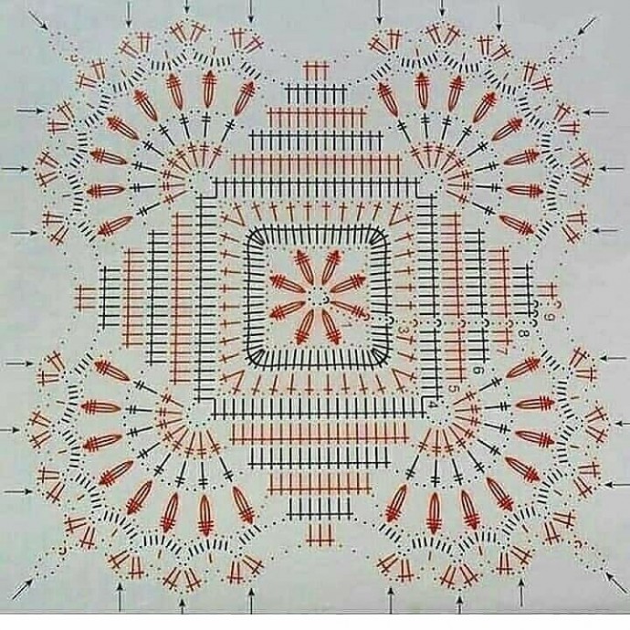 ​Вязаные салфеточки