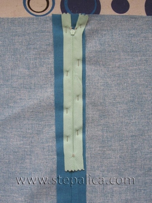 Молния под складку