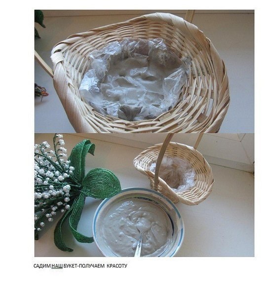 Букет ландышей из бисера: мастер-класс