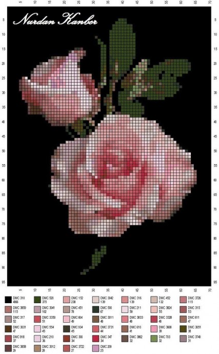 Вышивки с весенними букетами