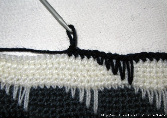 Очень красивый узор для пледа или палантина