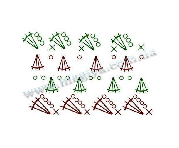 ​Платье из мотивов, которое связано одним узором