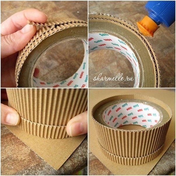 Шкатулочка для мелочей из гофрированной бумаги с украшением в технике квиллинга