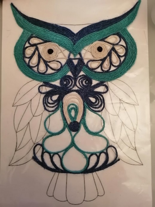 Совушка из джута