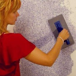 "​Жидкие" обои своими руками