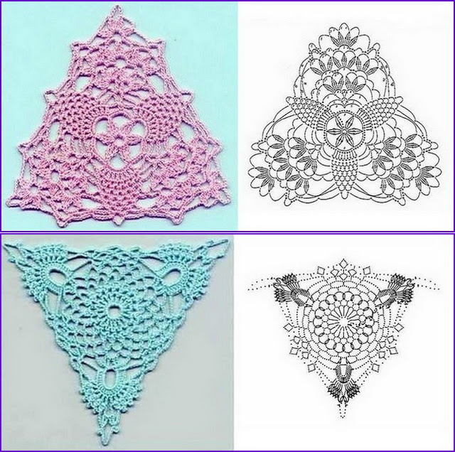 Большая подборка красивых мотивов крючком