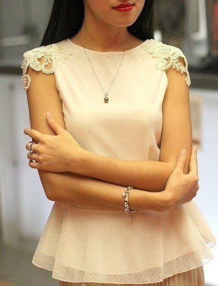 Красивый декор плеч легким движением руки