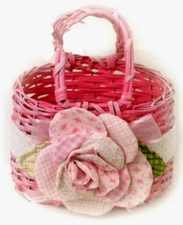 Нежная розочка из ткани