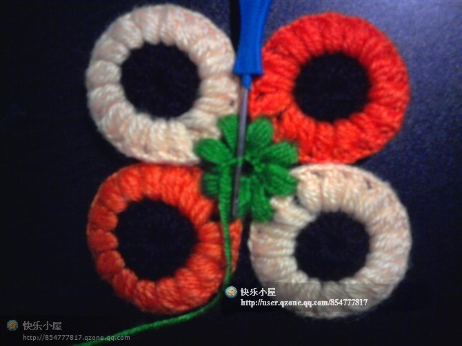 Вязаный коврик