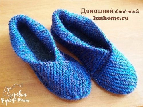 ​Вязаные тапочки