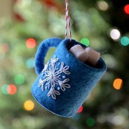 Изумительные ёлочные игрушки из фетра