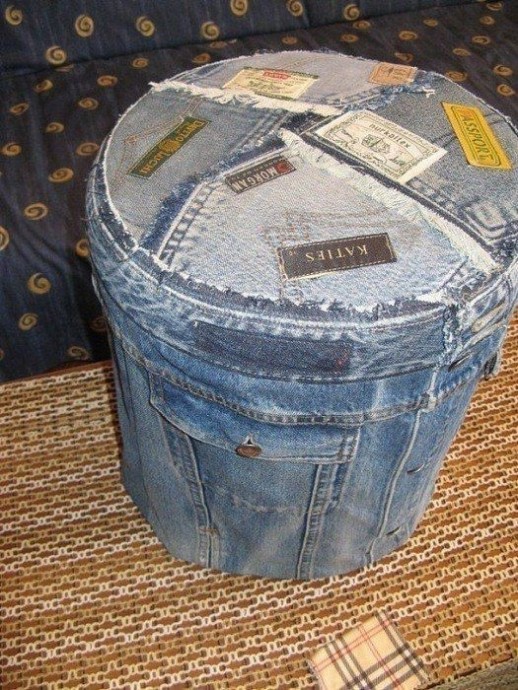 Красивые переделки из старых джинсов