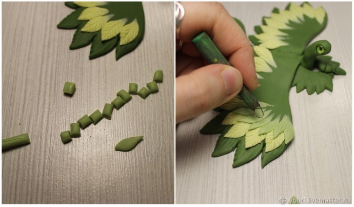 Цветочный дракон из полимерной глины Цветочный дракон из полимерной глины