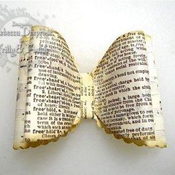 Бант из бумаги на открытку