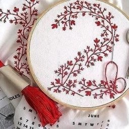 Множество швов для вышивки гладью