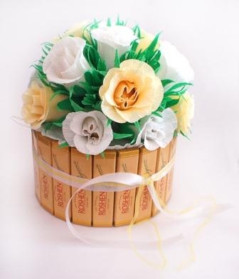 Милый конфетный букет своими руками Милый конфетный букет своими руками