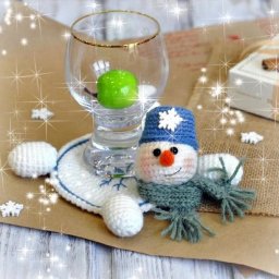 Новогодняя подставка под фужер