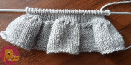 Вязание рюши спицами